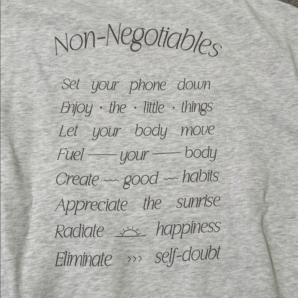 Like New Sydney Adams Non-Negotiables sweatshirt